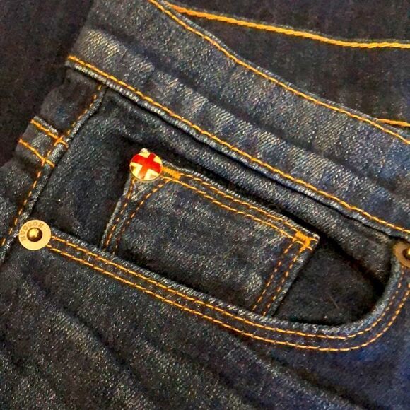 Hudson Tilda mid rise Cigarette Jean dark wash whiskering fading Size 31 - Picture 7 of 14